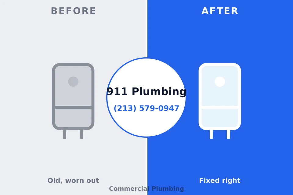 Before and after: plumbing repair New Castle Northwest, PA